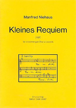 Manfred Niehaus Notenblätter Kleines Requiem für gem Chor