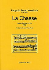 Leopold Anton Thomas Kozeluch Notenblätter La Chasse für Cembalo (Klavier)