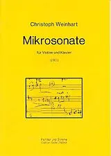 Christoph Weinhart Notenblätter Mikrosonate