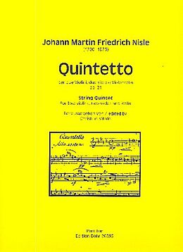Johann Martin Friedrich Nisle Notenblätter Quintetto