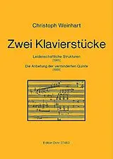 Christoph Weinhart Notenblätter 2 Klavierstücke