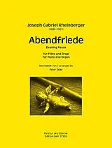Joseph Gabriel Rheinberger Notenblätter Abendfriede
