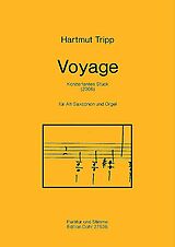 Hartmut Tripp Notenblätter Voyage für Altsaxophon und Orgel