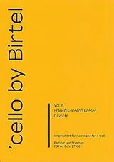 Francois Joseph Gossec Notenblätter Gavotte für 4 Violoncelli