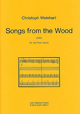 Christoph Weinhart Notenblätter Songs from the Wood für 4 Paar Claves