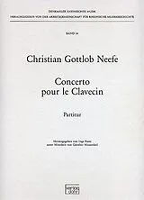 Christian Gottlob Neefe Notenblätter Concerto pour le clavecin