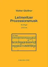 Walter Gleissner Notenblätter Leitmeritzer Passionsmusik