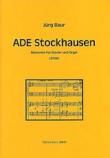 Jürg Baur Notenblätter Ade Stockhausen für Klavier und Orgel