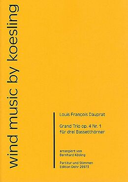 Louis-Francois Dauprat Notenblätter Grand Trio op.4 Nr.1 für 3 Bassetthörner