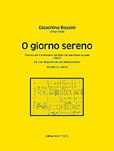 Gioacchino Rossini Notenblätter O giorno sereno