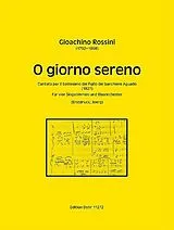 Gioacchino Rossini Notenblätter O giorno sereno