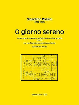Gioacchino Rossini Notenblätter O giorno sereno