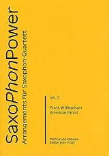 Frank White Meacham Notenblätter American Patrolfür 4 Saxophone (SATBar)