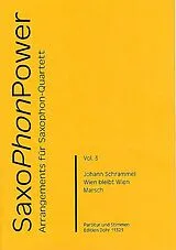 Johann Schrammel Notenblätter Wien bleibt Wienfür 4 Saxophone (SATBar)