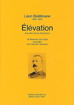 Léon Boellmann Notenblätter Elevation für Klarinette und Orgel