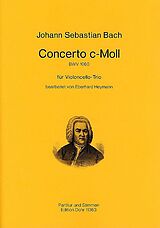 Johann Sebastian Bach Notenblätter Concerto c-moll BWV1060