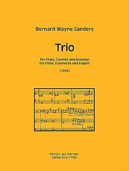 Bernard Wayne Sanders Notenblätter Trio