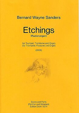 Bernard Wayne Sanders Notenblätter Etchings für Trompete, Posaune und Orgel