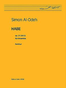 Simon Al-Odeh Notenblätter Habe op.27 für Ensemble (10 Spieler)