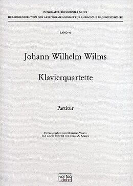Johann Wilhelm Wilms Notenblätter Quartette
