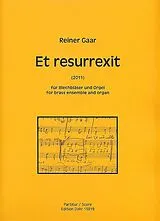 Reiner Gaar Notenblätter Et resurrexit für 9 Blechbläser und Orgel