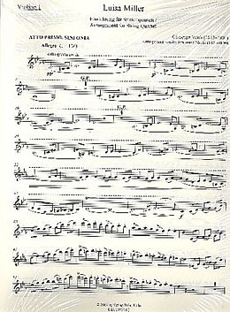 Giuseppe Verdi Notenblätter Luisa Miller Band 1