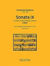 Sebastian Bodinus Notenblätter Sonate G-Dur Nr.9