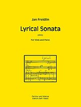 Jan Freidlin Notenblätter Lyrical Sonata (2010)