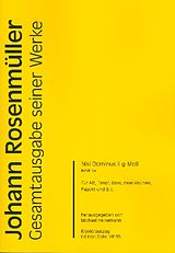 Johann Rosenmüller Notenblätter Nisi Dominus g-Moll Nr.2 RWV.E126