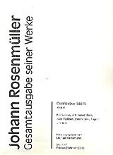 Johann Rosenmüller Notenblätter Confitebor tibi IV RWV.E95