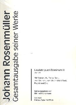 Johann Rosenmüller Notenblätter Laudate pueri Dominum III RWV.E109