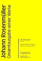 Johann Rosenmüller Notenblätter Nisi Dominus II RWV.E127