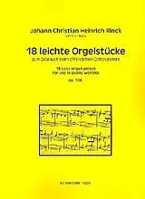 Johann Christian Heinrich Rinck Notenblätter 18 leichte Orgelstücke zum Gebrauch im öffentlichen Gottesdienste op.1
