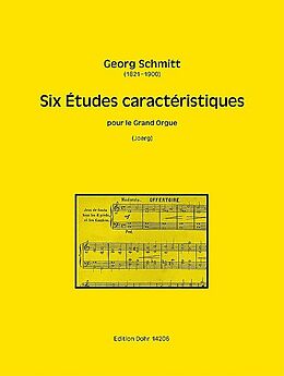 Johann Georg Gerhard Schmitt Notenblätter 6 Études caractéristiques