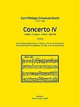 Carl Philipp Emanuel Bach Notenblätter Konzert c-Moll Nr.4 H43,4 Wq474