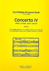 Carl Philipp Emanuel Bach Notenblätter Konzert c-Moll Nr.4 H43,4 Wq474