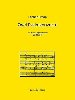 Lothar Graap Notenblätter 2 Psalmkonzerte
