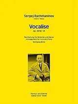 Sergei Rachmaninoff Notenblätter Vocalise op.34,14