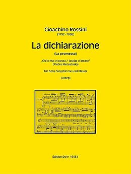 Gioacchino Rossini Notenblätter La dichiarazione