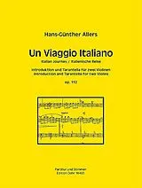 Hans Günter Allers Notenblätter Un viaggio italiano op.112