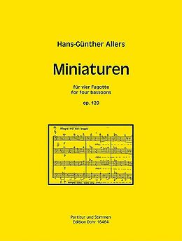 Hans Günter Allers Notenblätter Miniaturen op.120