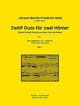 Johann Martin Friedrich Nisle Notenblätter 12 Duos op.7 Band 1 (Nr.1-6)