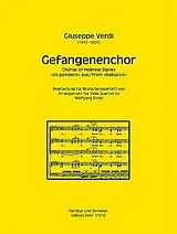 Giuseppe Verdi Notenblätter Gefangenenchor aus der Oper Nabucco
