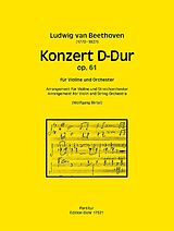 Ludwig van Beethoven Notenblätter Konzert D-Dur op.61