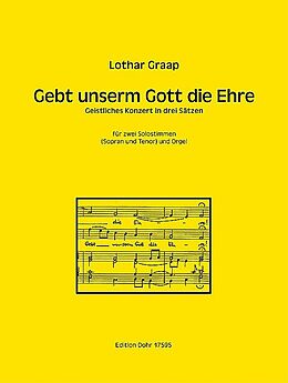 Lothar Graap Notenblätter Gebt unserm Gott die Ehre