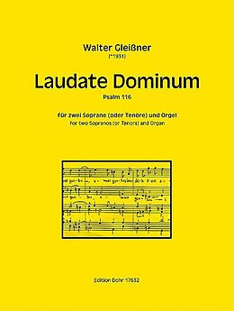 Walter Gleissner Notenblätter Laudate Dominum