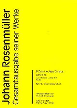 Johann Rosenmüller Notenblätter O Domine Jesu Christe adoro te RWV.E4