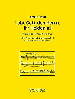 Lothar Graap Notenblätter Lobt Gott den Herrn ihr Heiden all
