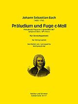 Johann Sebastian Bach Notenblätter Präludium und Fuge c-Moll