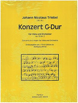 Johann Nicolaus Triebel Notenblätter Konzert G-Dur op.55 Nr.2
